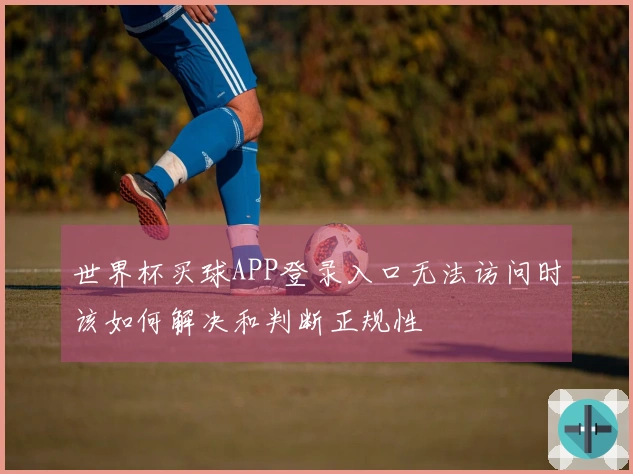 世界杯买球APP登录入口无法访问时该如何解决和判断正规性